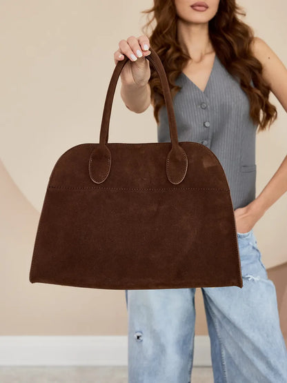 LAYJAY CLASSIC LADY MAXI Suede Leather Mocha